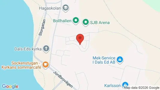 Bostadsrätter till salu i Dals-Ed - kort over placeringen
