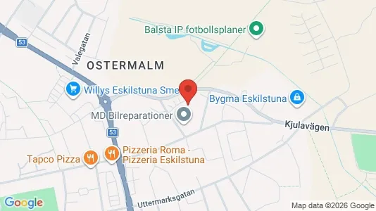 Lägenheter att hyra i Eskilstuna - kort over placeringen