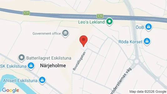 Lägenheter att hyra i Eskilstuna - kort over placeringen