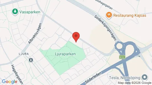 Lägenheter att hyra i Norrköping - kort over placeringen