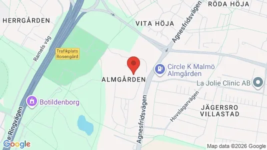 Lägenheter att hyra i Husie - Bild från Google Street View