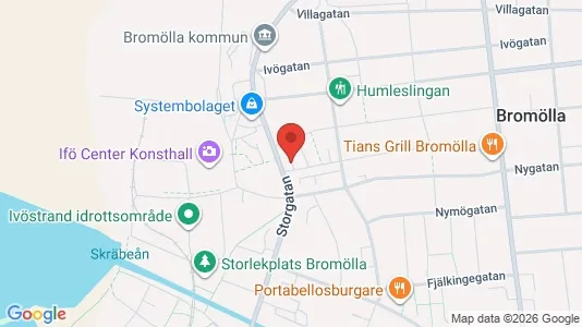 Bostadsrätter till salu i Bromölla - kort over placeringen
