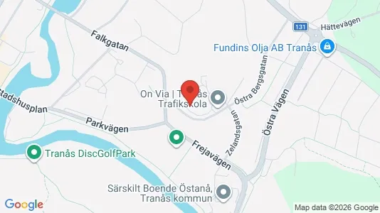 Bostadsrätter till salu i Tranås - kort over placeringen