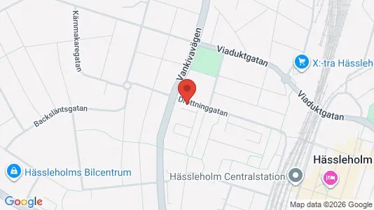 Bostadsrätter till salu i Hässleholm - kort over placeringen