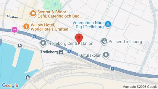 Lägenheter att hyra i Trelleborg - kort over placeringen