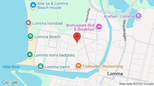 Lägenheter till salu i Lomma - kort over placeringen