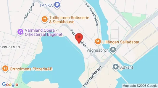 Bostadsrätter till salu i Karlstad - kort over placeringen