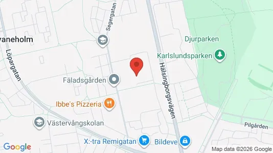 Lägenheter till salu i Landskrona - kort over placeringen