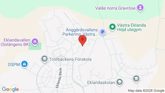 Lägenheter till salu i Mölndal - kort over placeringen