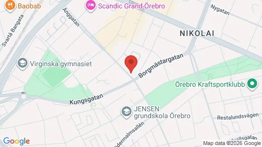 Lägenheter till salu i Örebro - kort over placeringen