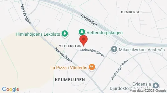 Lägenheter att hyra i Västerås - kort over placeringen