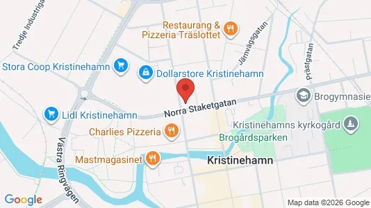 Bostadsrätter till salu i Kristinehamn - kort over placeringen