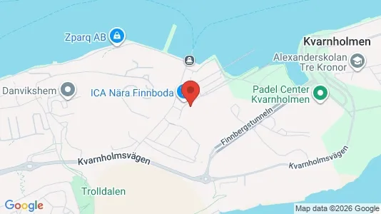 Bostadsrätter till salu i Nacka - kort over placeringen