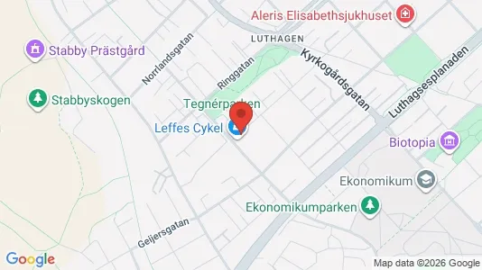 Bostadsrätter till salu i Uppsala - kort over placeringen