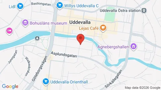 Lägenheter att hyra i Uddevalla - kort over placeringen