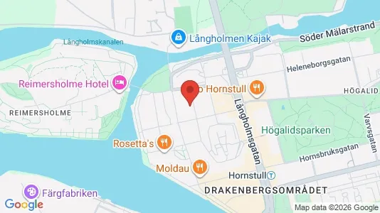 Lägenheter till salu i Södermalm - kort over placeringen