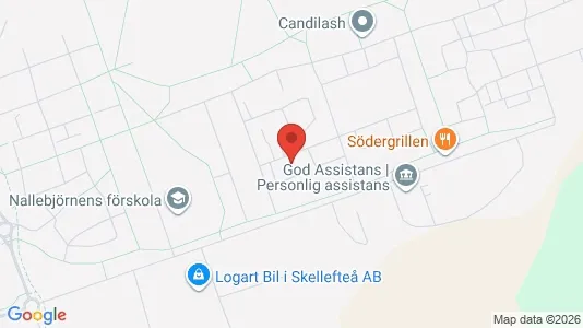 Lägenheter till salu i Skellefteå - kort over placeringen
