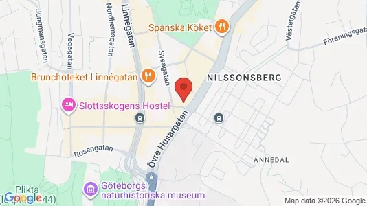 Lägenheter till salu i Göteborg Centrum - kort over placeringen