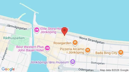 Bostadsrätter till salu i Jönköping - kort over placeringen