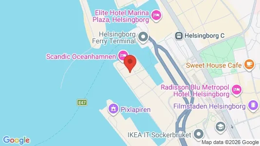 Lägenheter till salu i Helsingborg - kort over placeringen