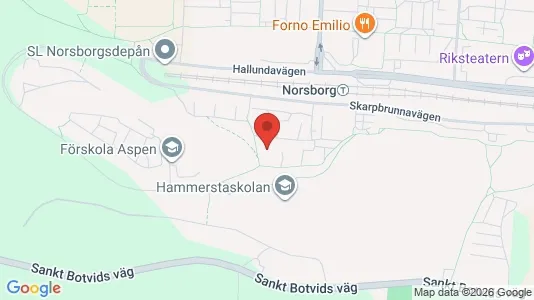Bostadsrätter till salu i Botkyrka - kort over placeringen