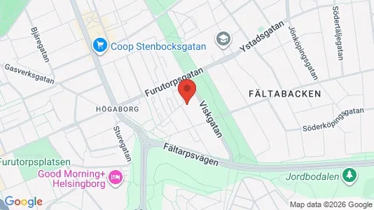 Lägenheter till salu i Helsingborg - kort over placeringen