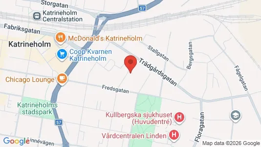 Lägenheter att hyra i Katrineholm - kort over placeringen