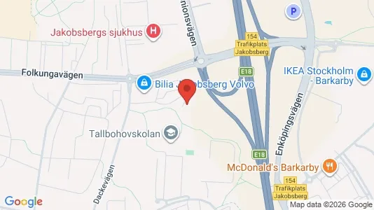 Lägenheter till salu i Järfälla - kort over placeringen