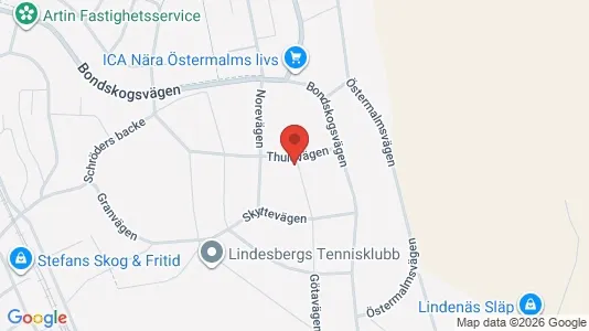 Bostadsrätter till salu i Lindesberg - kort over placeringen