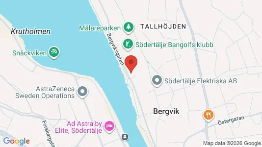 Bostadsrätter till salu i Södertälje - kort over placeringen
