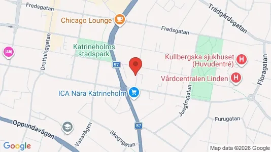 Lägenheter att hyra i Katrineholm - kort over placeringen
