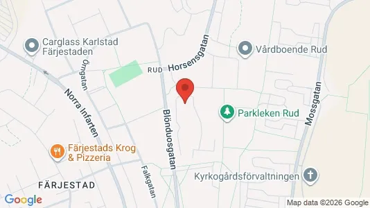 Lägenheter till salu i Karlstad - kort over placeringen
