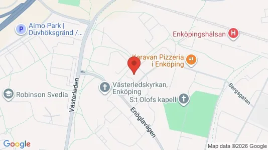 Bostadsrätter till salu i Enköping - kort over placeringen