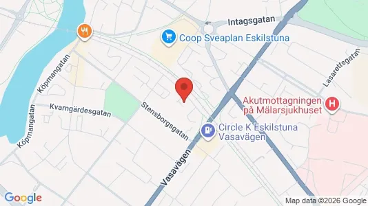 Bostadsrätter till salu i Eskilstuna - kort over placeringen