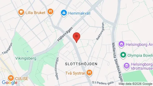 Bostadsrätter till salu i Helsingborg - kort over placeringen