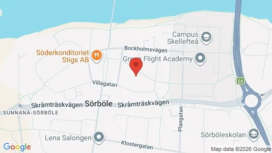 Lägenheter till salu i Skellefteå - kort over placeringen