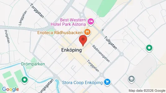 Bostadsrätter till salu i Enköping - kort over placeringen