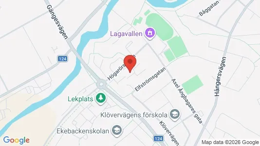 Bostadsrätter till salu i Ljungby - kort over placeringen