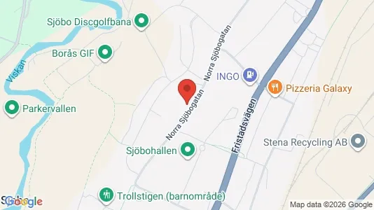 Lägenheter till salu i Borås - kort over placeringen
