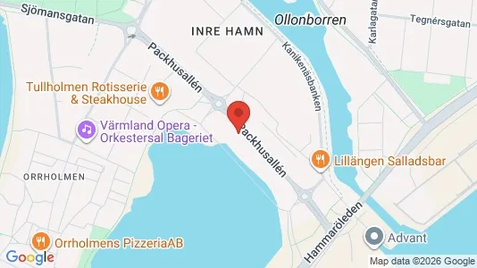 Lägenheter till salu i Karlstad - kort over placeringen