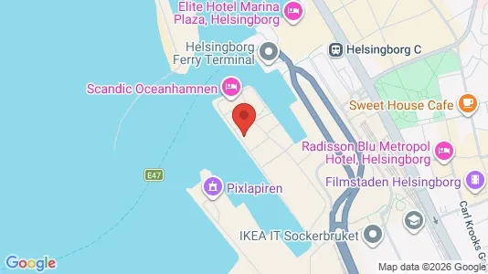 Lägenheter till salu i Helsingborg - kort over placeringen