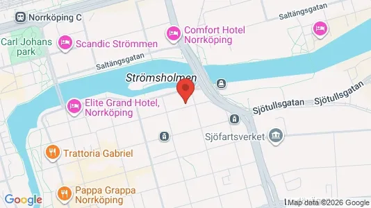 Lägenheter att hyra i Norrköping - kort over placeringen