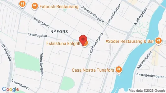 Lägenheter att hyra i Eskilstuna - kort over placeringen