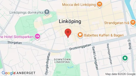 Bostadsrätter till salu i Linköping - kort over placeringen