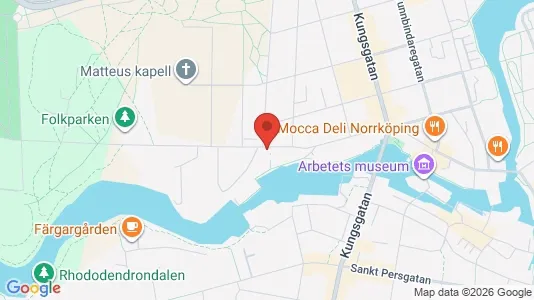 Bostadsrätter till salu i Norrköping - kort over placeringen