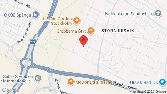 Bostadsrätter till salu i Sundbyberg - kort over placeringen