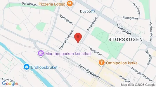 Bostadsrätter till salu i Sundbyberg - kort over placeringen