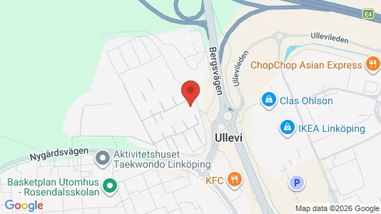 Lägenheter till salu i Linköping - kort over placeringen