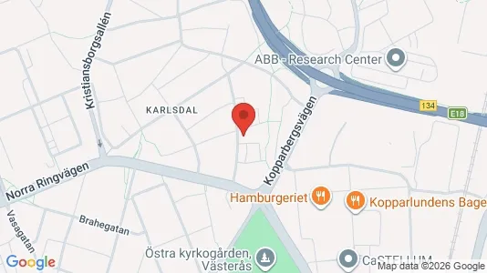 Lägenheter till salu i Västerås - kort over placeringen