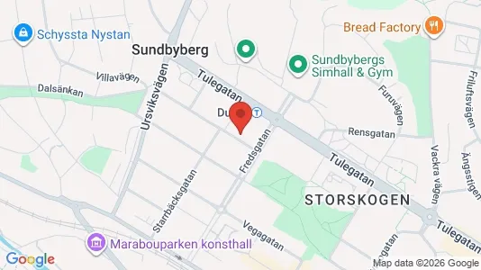 Lägenheter till salu i Sundbyberg - kort over placeringen